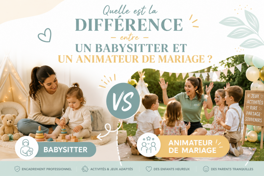 Quelle est la différence entre un babysitter et un animateur de mariage ?