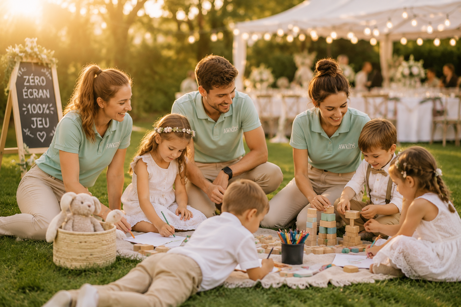 Animation Enfants Mariage, une équipe AWKIDS