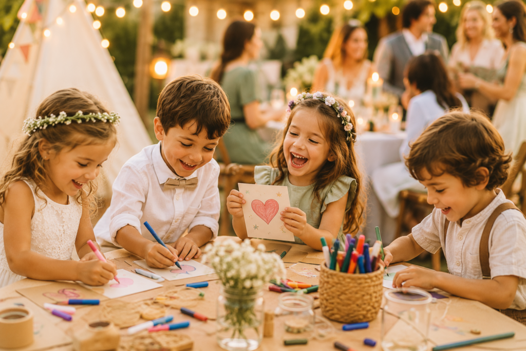 Les enfants créent de vrais souvenirs