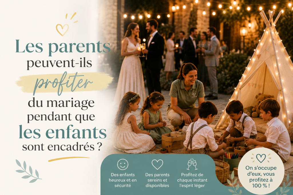 Les parents peuvent-ils profiter du mariage pendant que les enfants sont encadrés ?